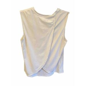 Athleta UPF Split Back Envelope Tank White Women’s Small Athletic Running Yoga